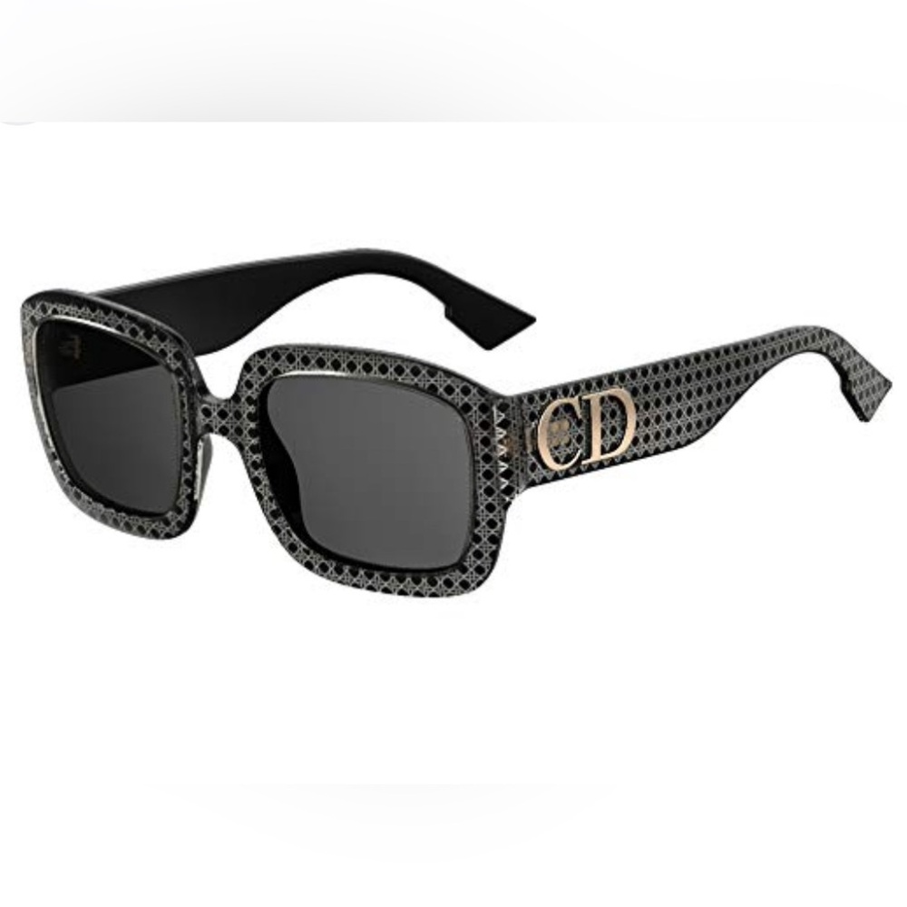 CHRISTIAN DIOR CANNAGE BLACK/SILVER NWOT SUNGLASSES